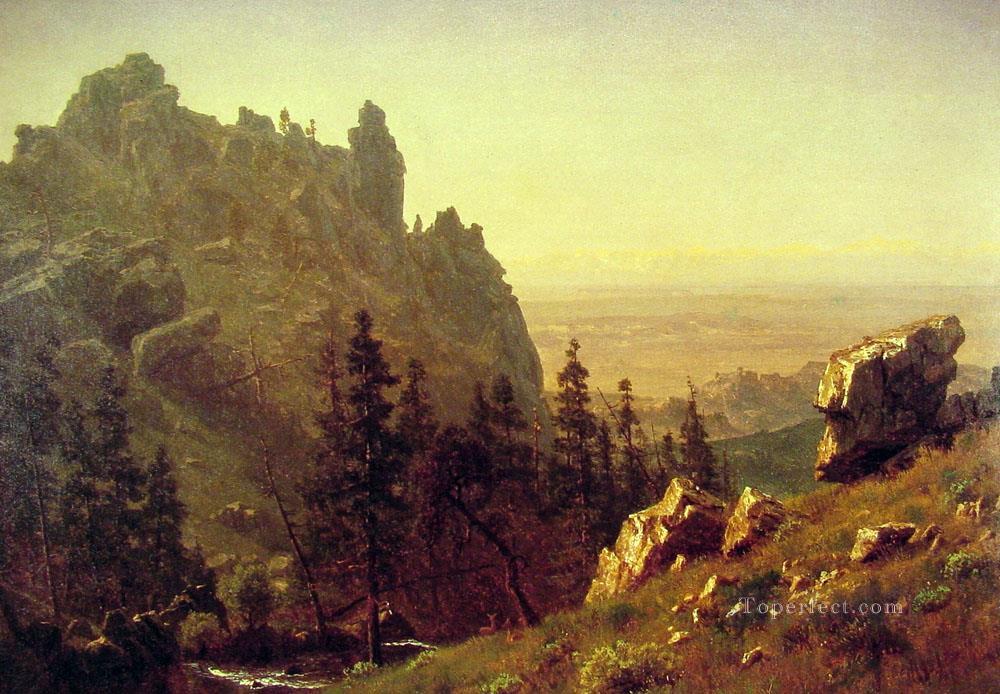Wind River Country Albert Bierstadt Mountain Oil Paintings